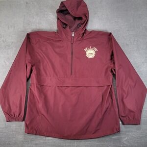 Champion Mens BC Law Boston College Maroon Anorak Windbreaker Jacket Size M